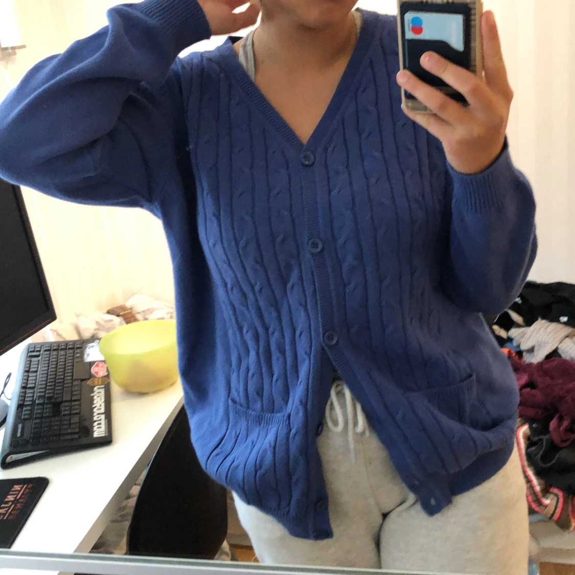 lila granma cardigan