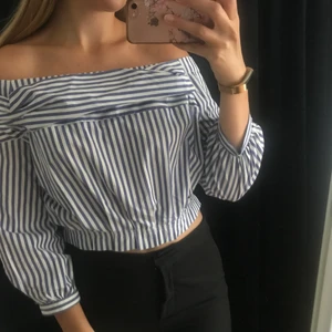 Blus från Zara - Randig blus från Zara i storlek L, dock är tröjan mer som en M. 