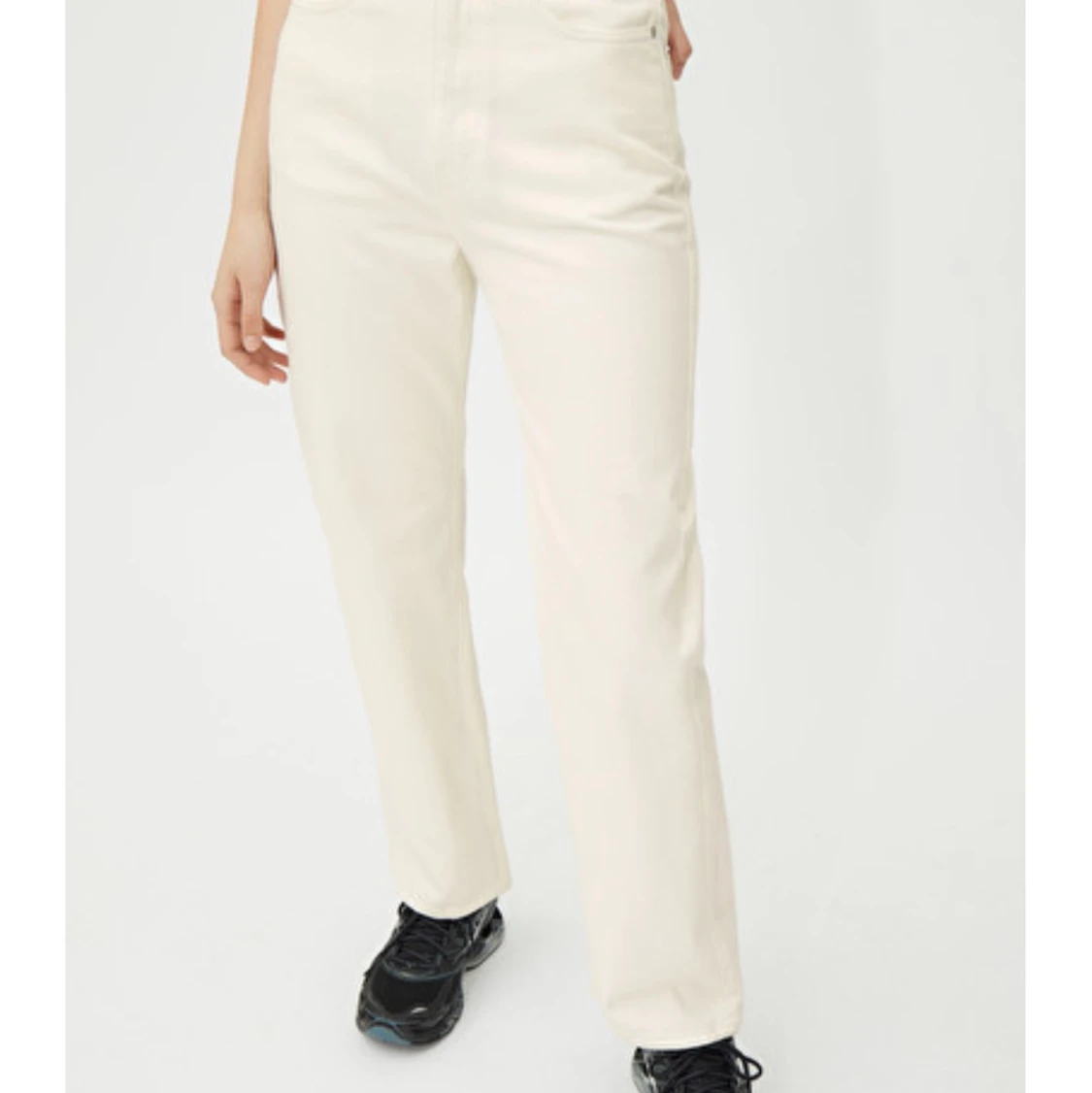 straight leg jeans, white light - 90