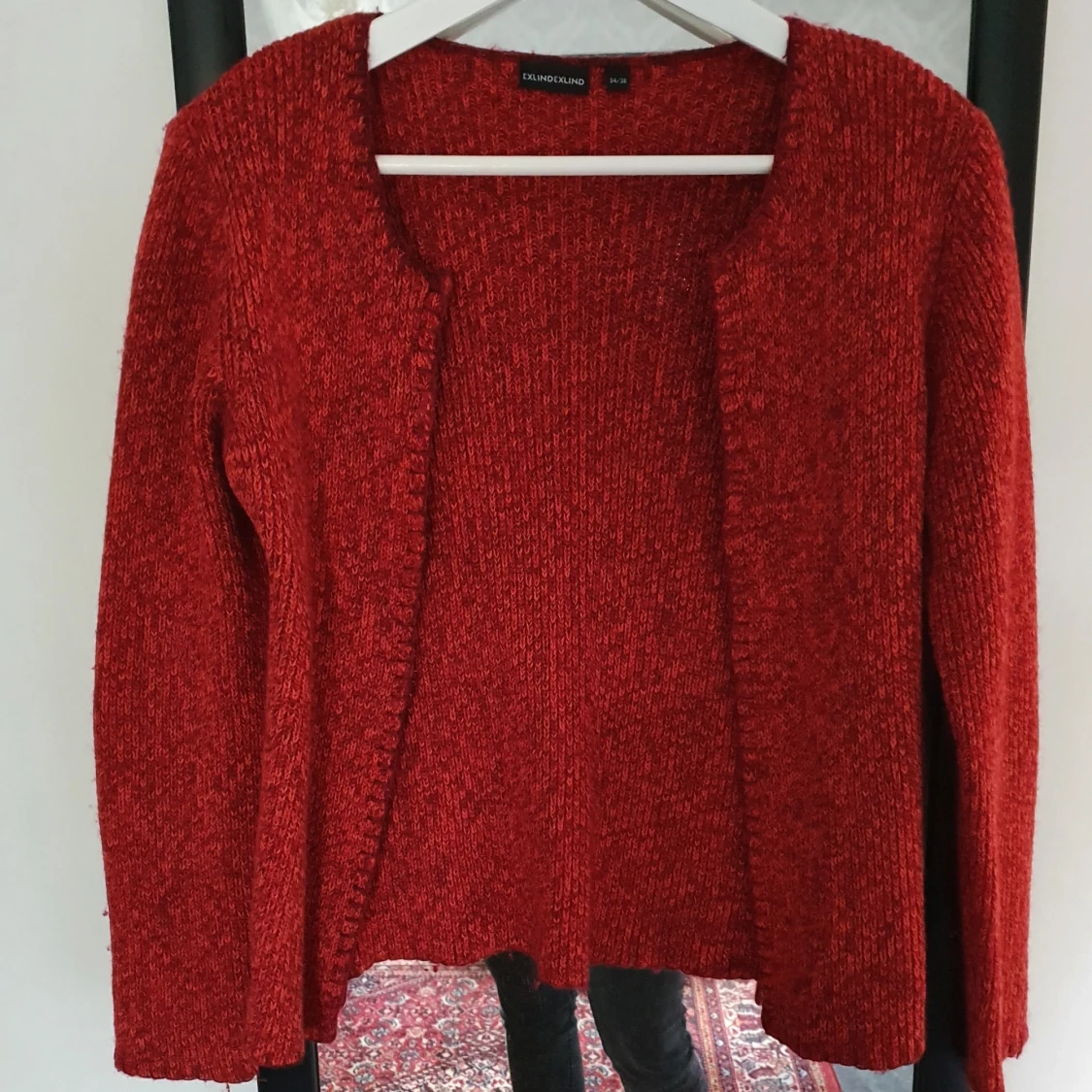 Röd ullkofta  - 90
