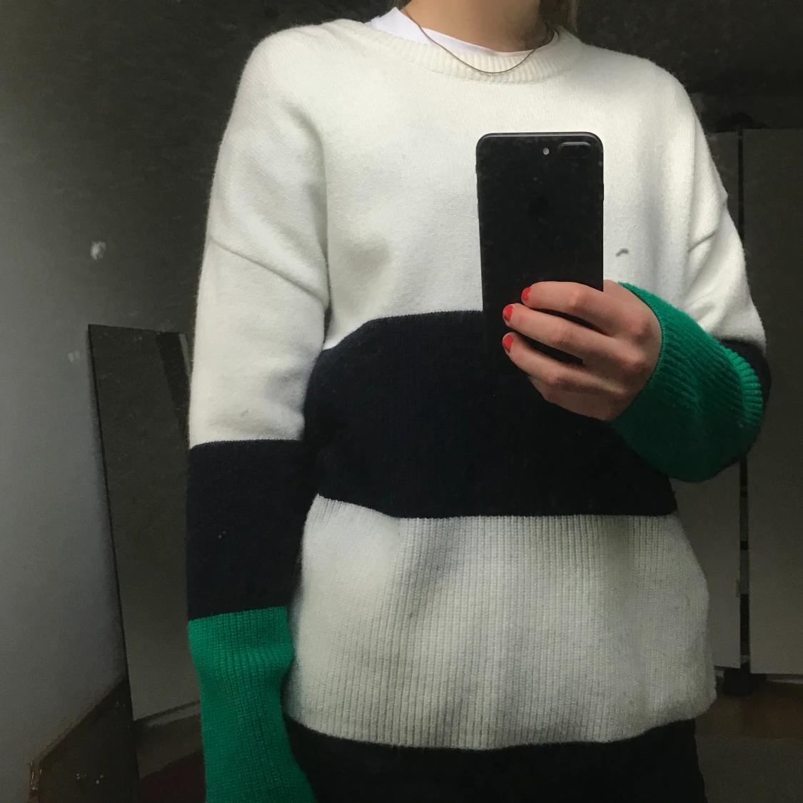 Stickad tröja - Mango - 90