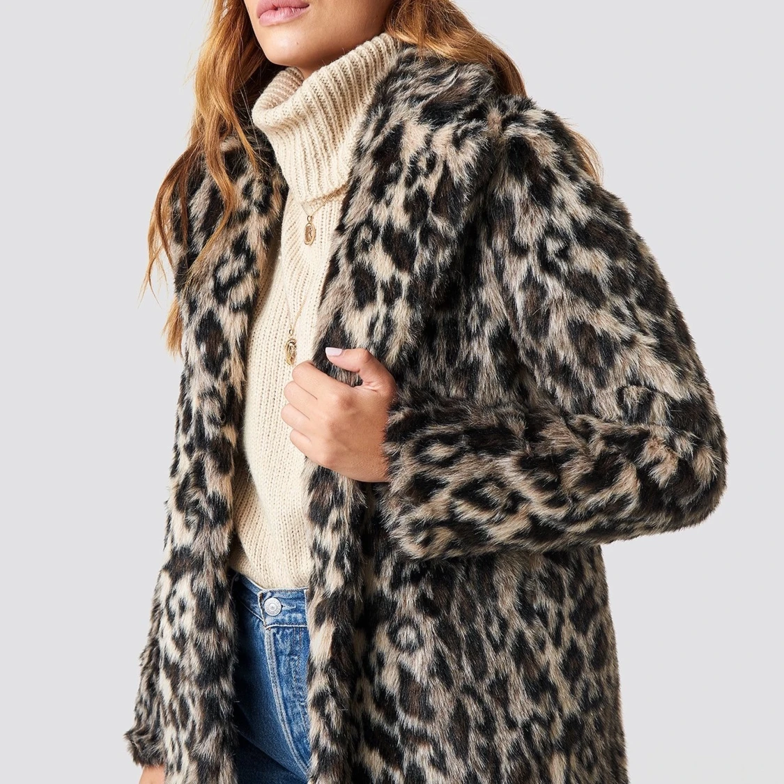 Leo fuskpälsjacka Linn Ahlborg x nakd