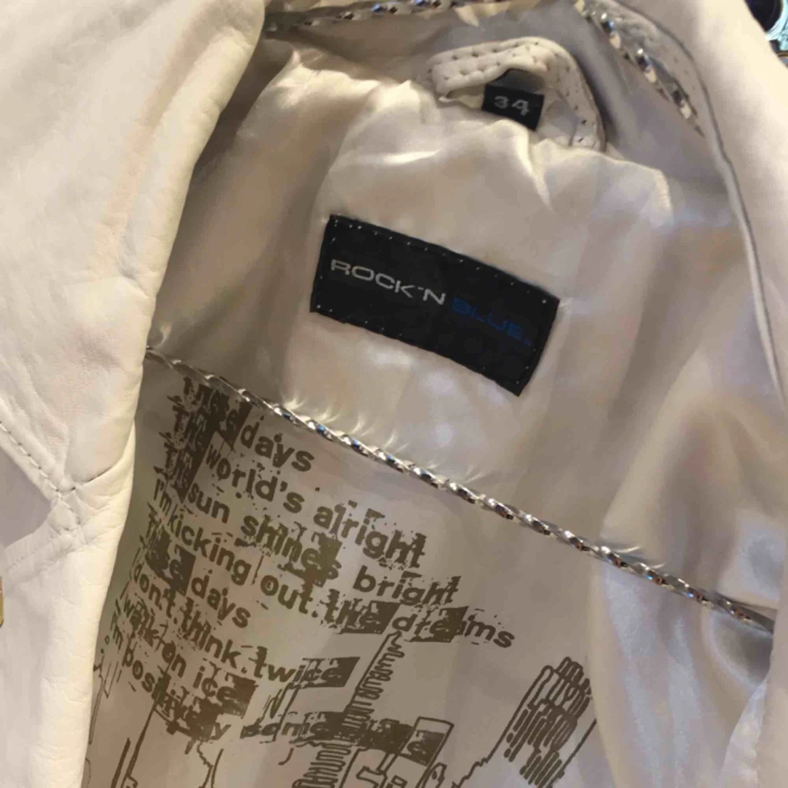 Vit skinnjacka från Rock N Blue - 91