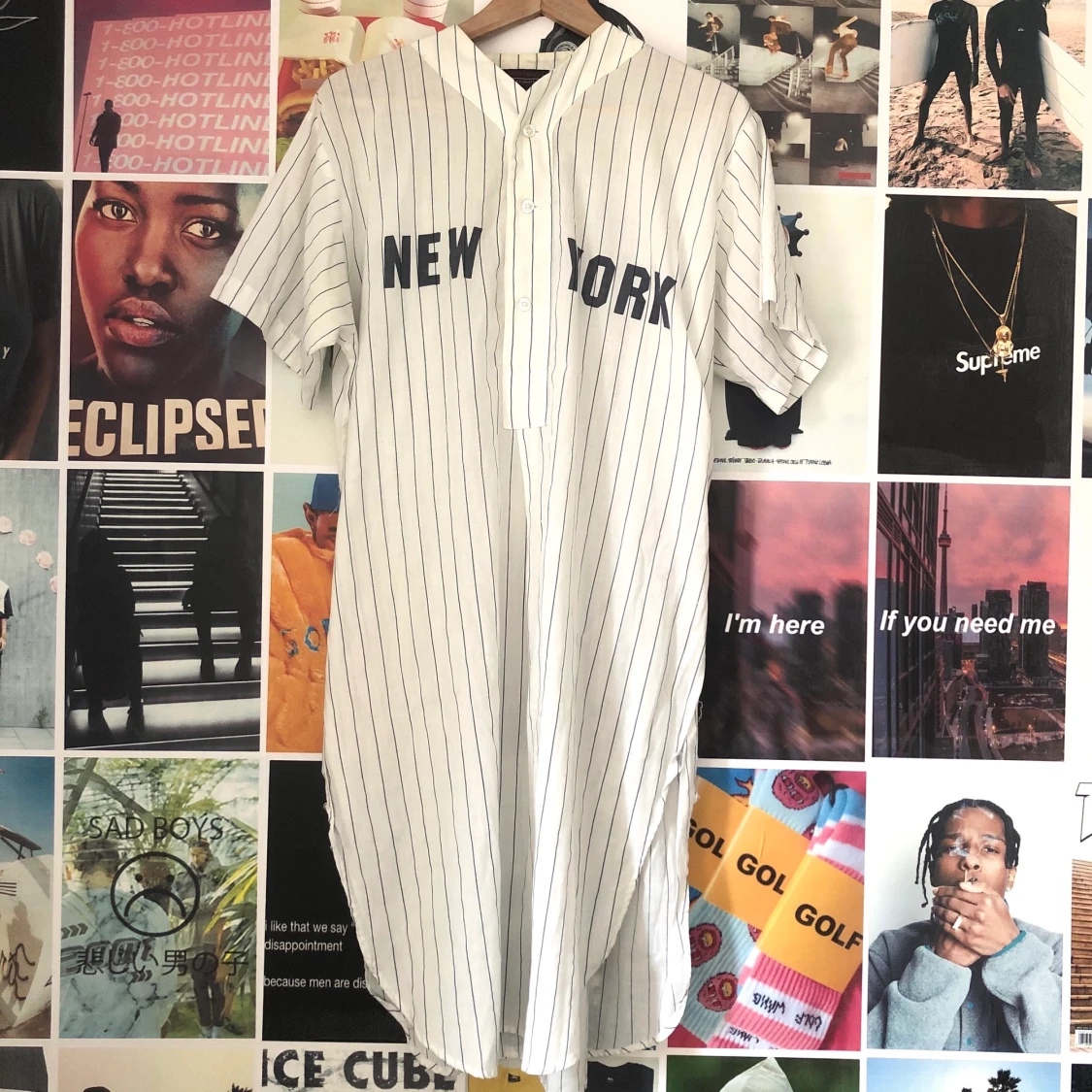 Vintage baseballskjorta  - 90