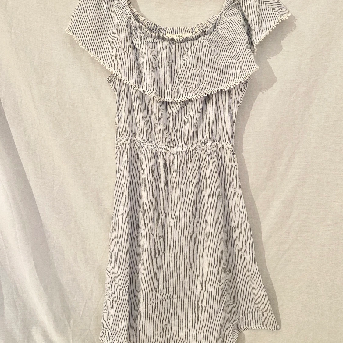 Ljusblå Randig Sommarklänning