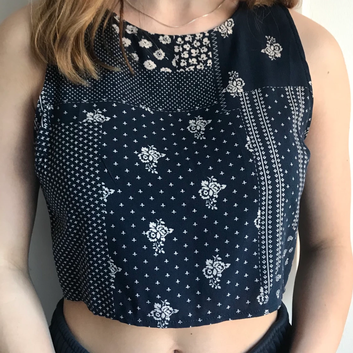 linne med mönster - 90