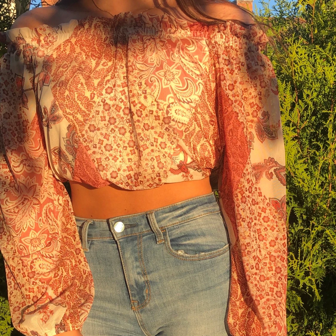 Offshoulder topp/blus - 90