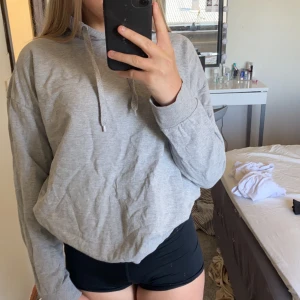 Grå hoodie - En grå hoodie från lager 157. Storlek M passar även som en S. Ävnänd 2 ggr flitigt så den ör i väldigt bra skick. Säljer pågrund av att den inte kommit till använding. Luvan är inte jätte stor. 