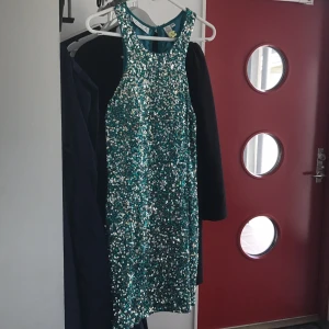  - En jätte fin paljettklänning använd 1 gång köpt Stl 42 men har sytt in till en 38 pris kan diskuteras