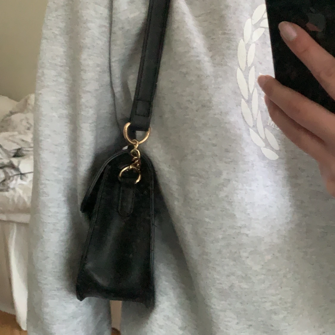 Svart sadelväska - 91