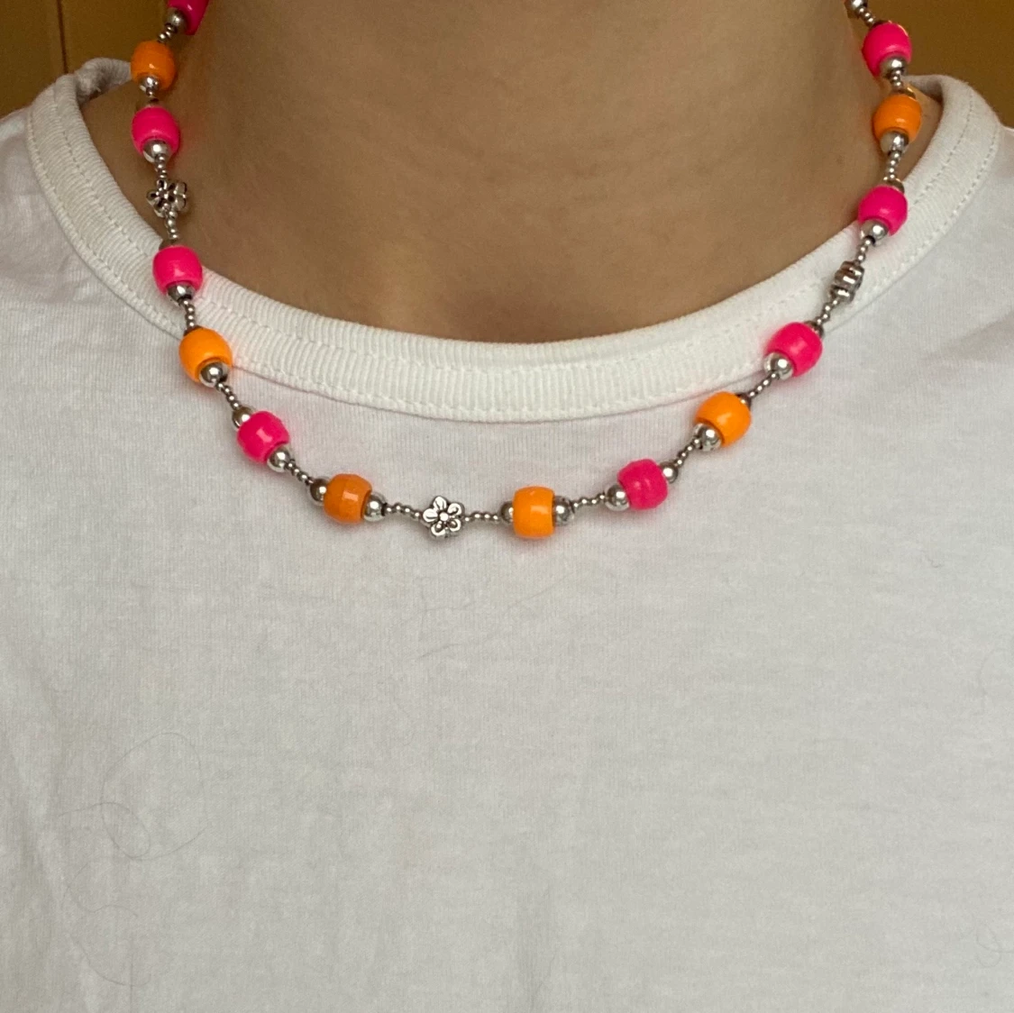 Färgglatt halsband - 90