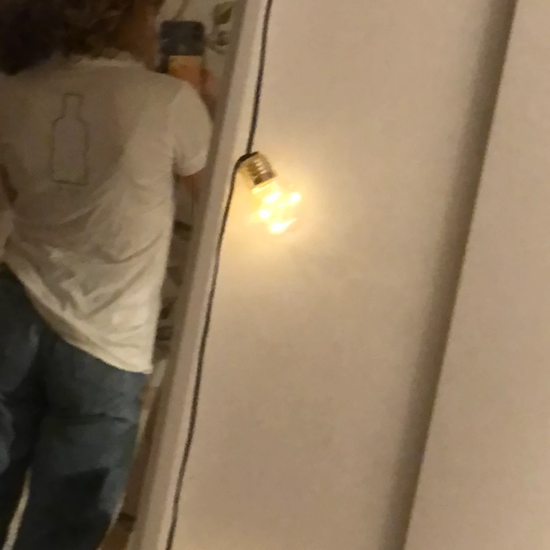 Vit t-shirt med krage - 90