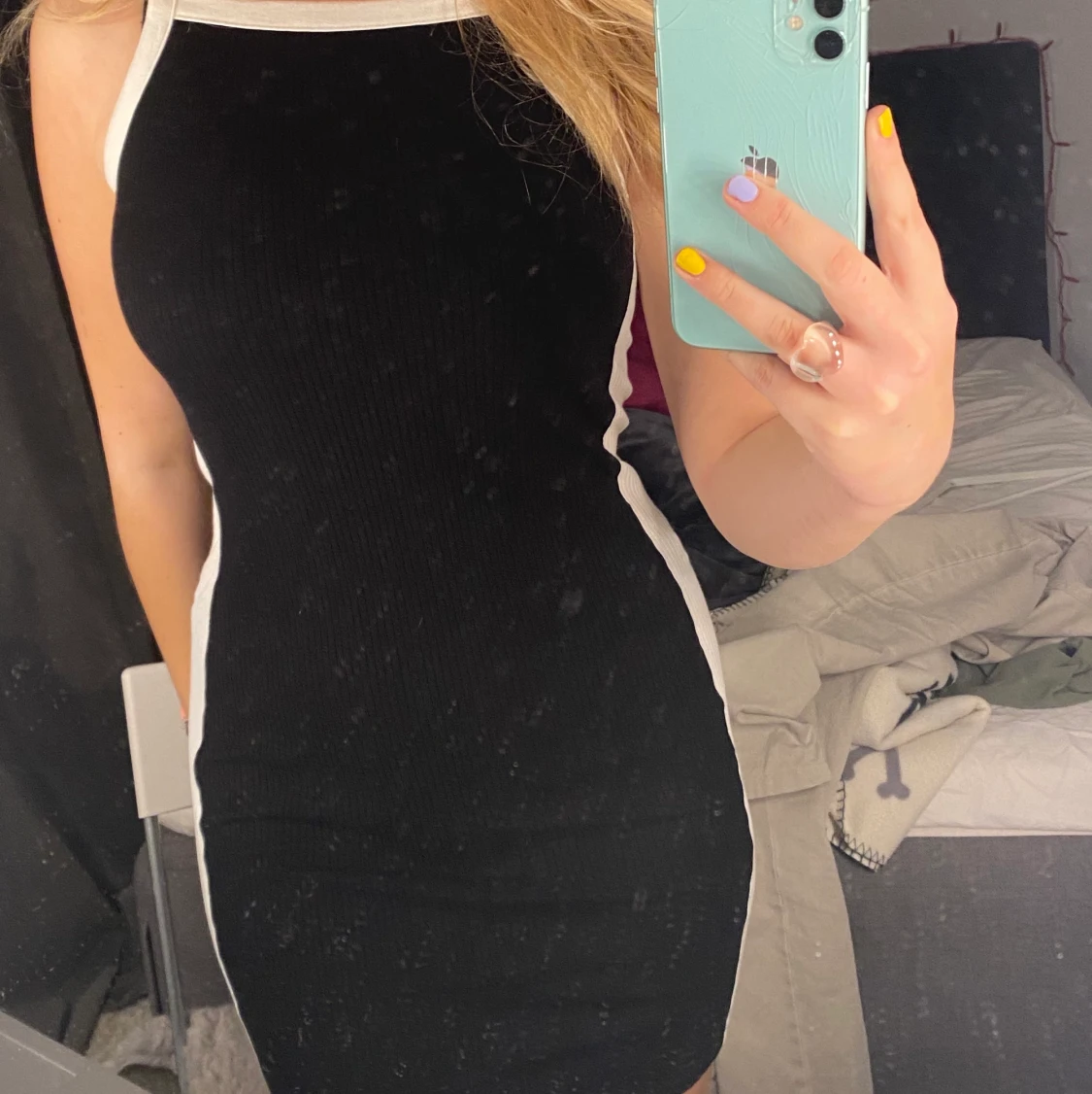 Ribbad klänning från Monki!