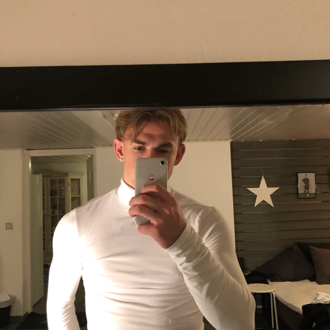 Långärmad crewneck