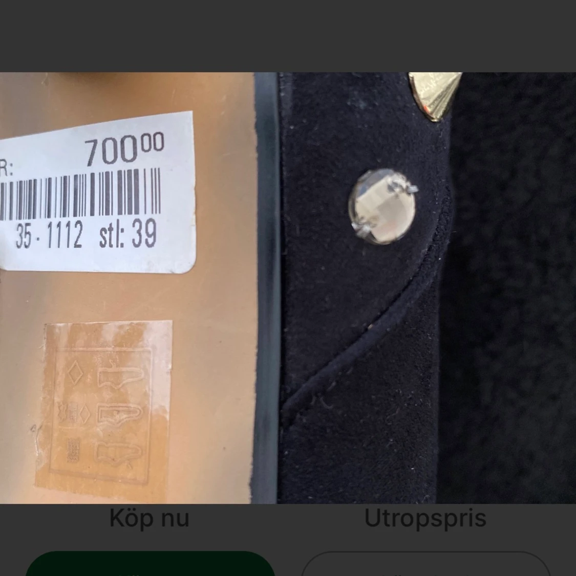 Bianco högklack strl 39 - 91