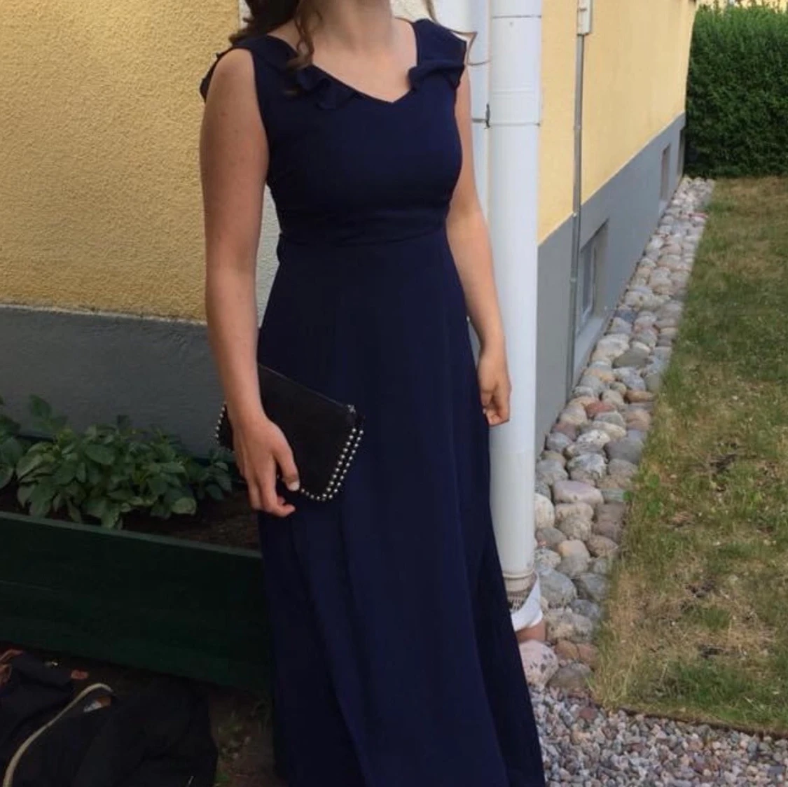 Marinblå balklänning - 90