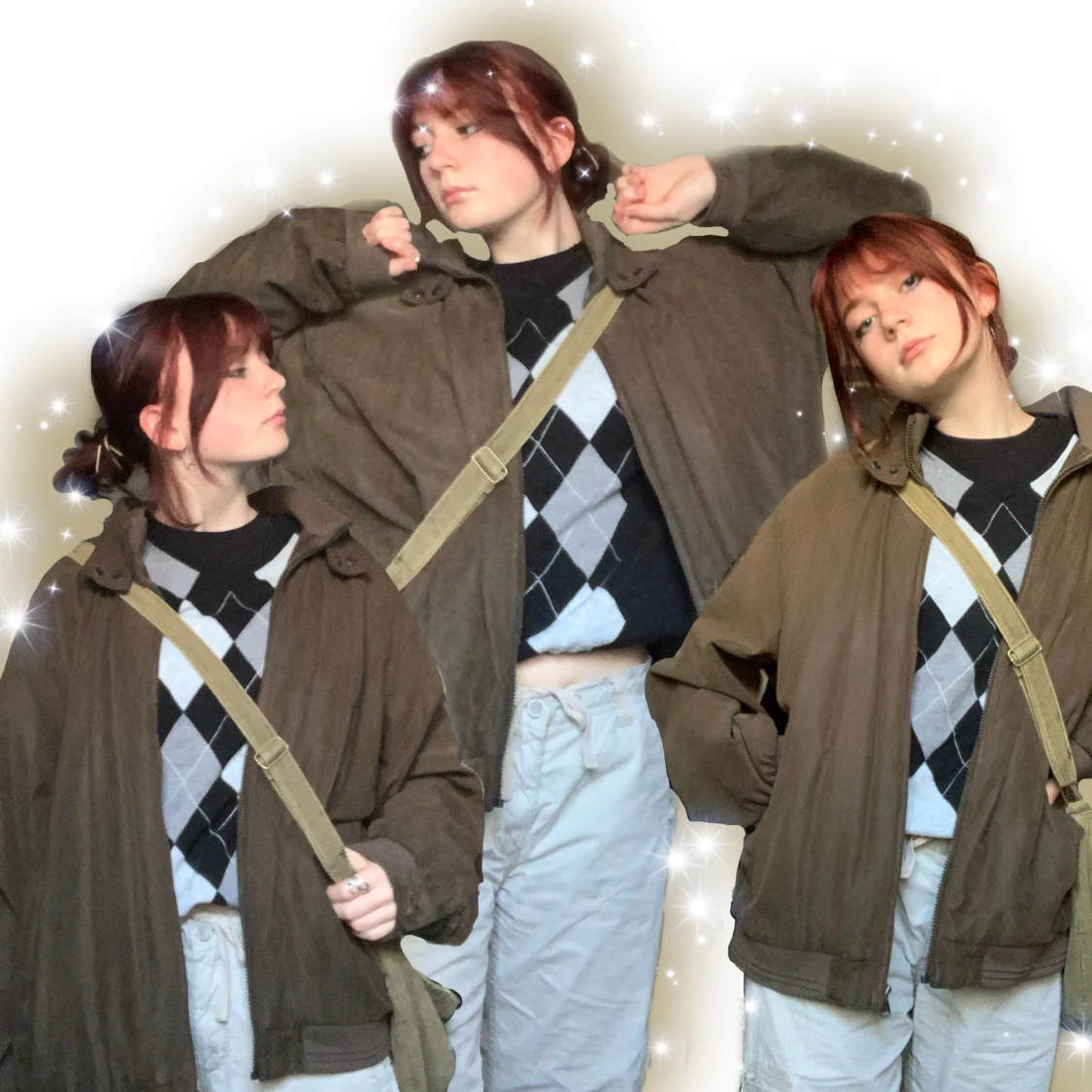 svart argyletröja😋