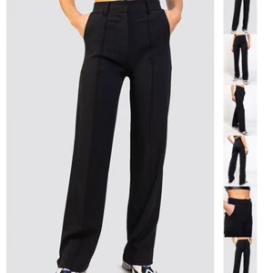 Kostymbyxor  - Säljer dessa kostymbyxor från madlady som är i storleken S och längd 32. Dom är hur sköna som helst, dom perfekta kostymbyxor fast tyvärr så  är dom lite för stora på mig. Dom är bara använda en gång. Skriv om du har någon fundering!🌸😉 Pris kan diskuteras!