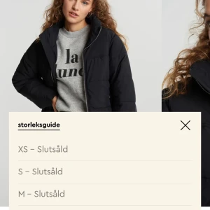 Dunjacka  - Säljer denna svarta dunjacka som är slutsåld. Använd endast två gånger. Bjuder på frakten✨
