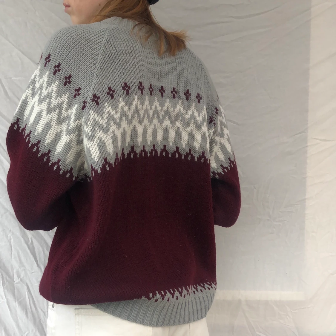 Stickad vintertröja - 90