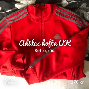 Adidas kofta retro - Använd men bra skick, röd, Tar swish, kort och kontant - kan även möta eller frakta men då får köparen stå för frakten. Vid andra frågor är det bara att höra av sig😇🥰