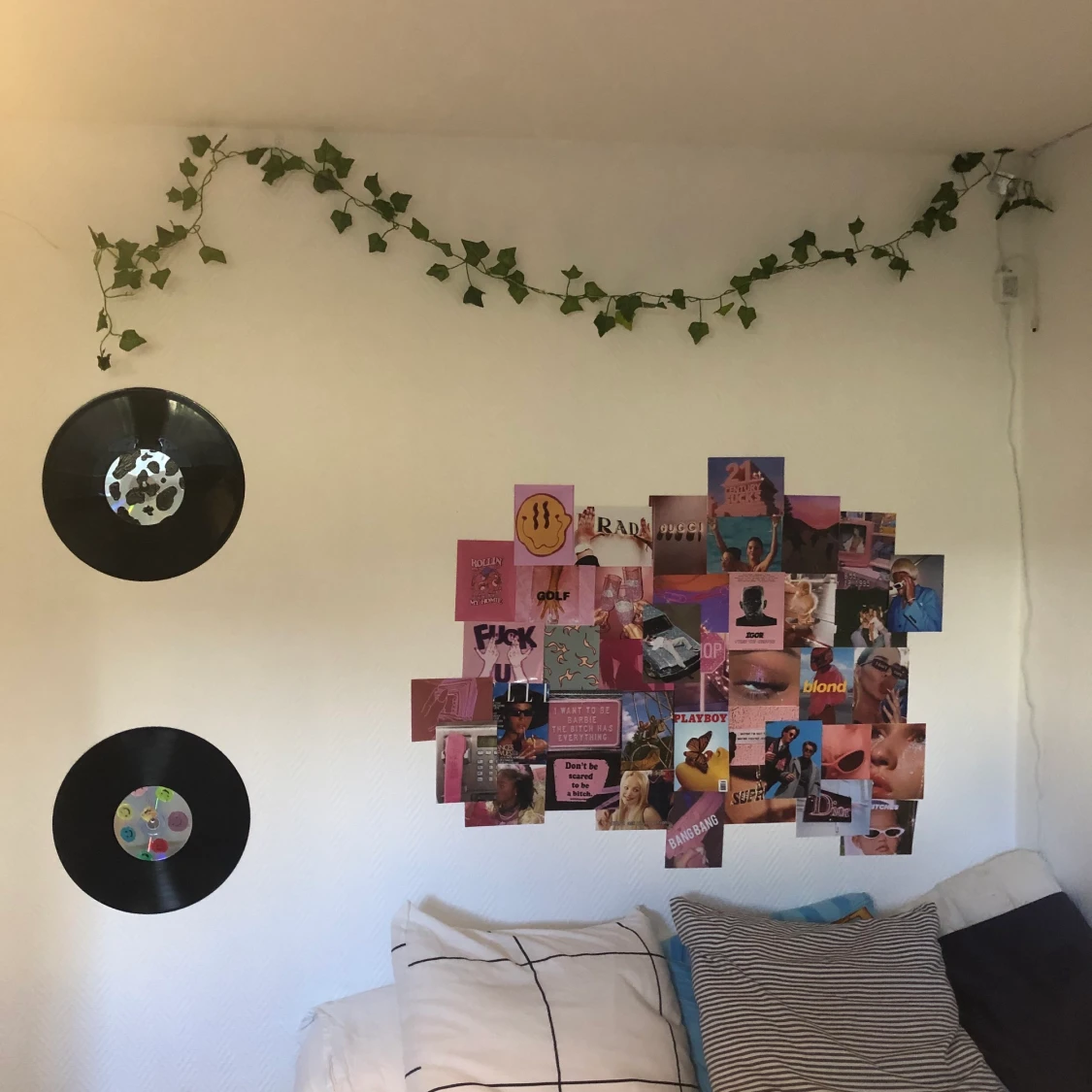 Aesthetic kollage vägg foton