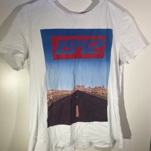 T-shirt med tryck  - Vit t-shirt med tryck. Köpt på Zara