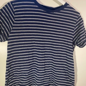 Randig t-shirt  - Blå/grå/vit randig t-shirt från Lee. Vanlig passform i mjukt material 