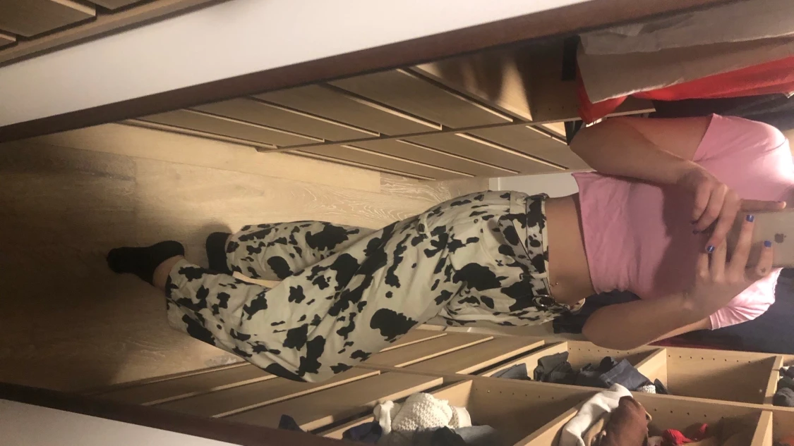 Cow print byxor ASOS