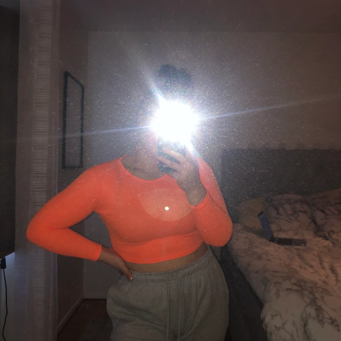 Neon Orange croptop 