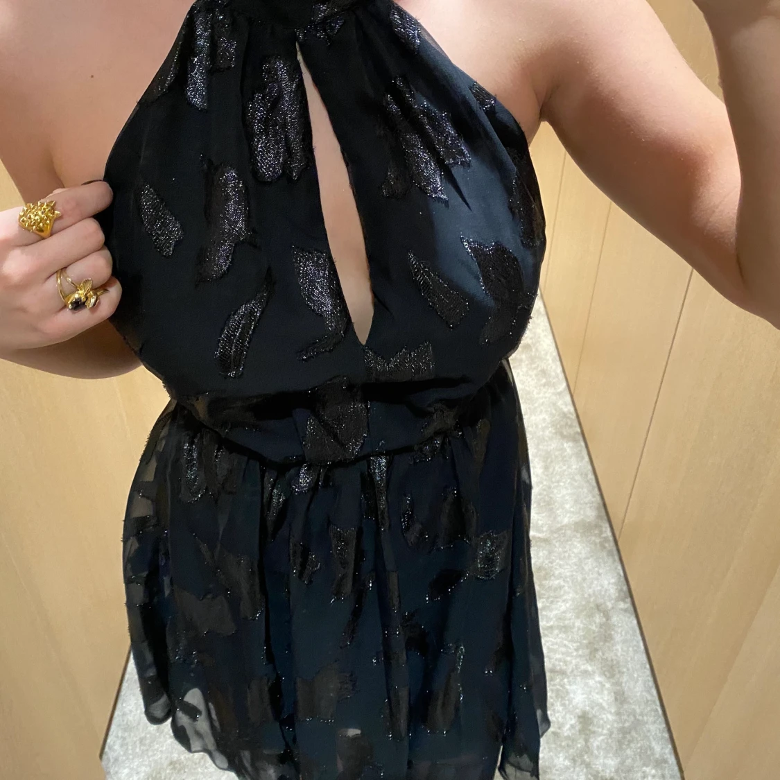 Svart halterneck klänning - 90