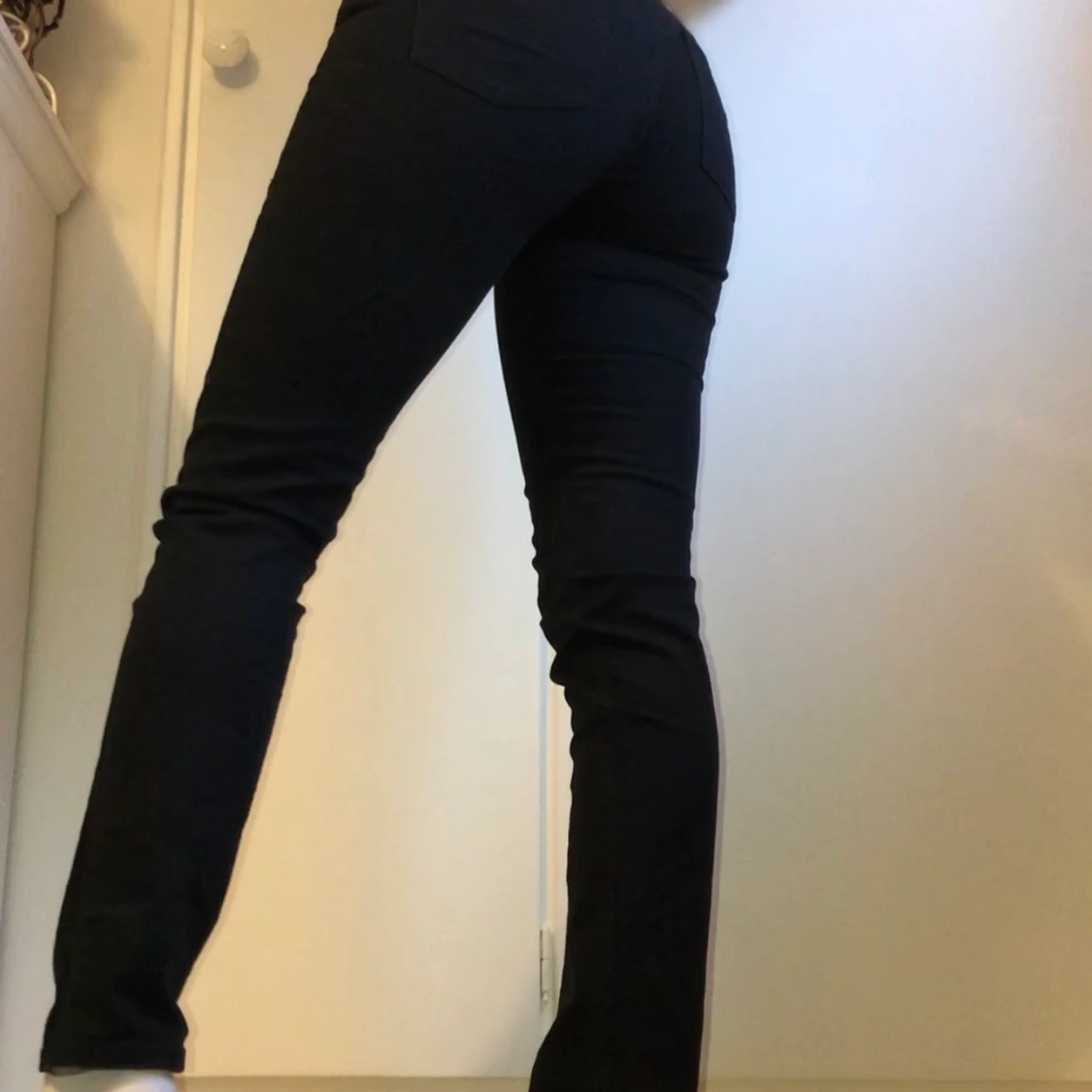 Mig Rise Svarta Jeans