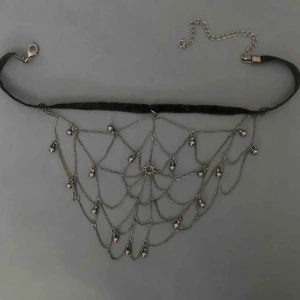  - Choker med tumn spindelnätskedja, aldrig använd, frakt tillkommer🕸✨