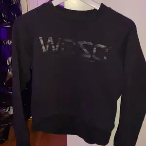 En svart sweatshirt från märker WESC