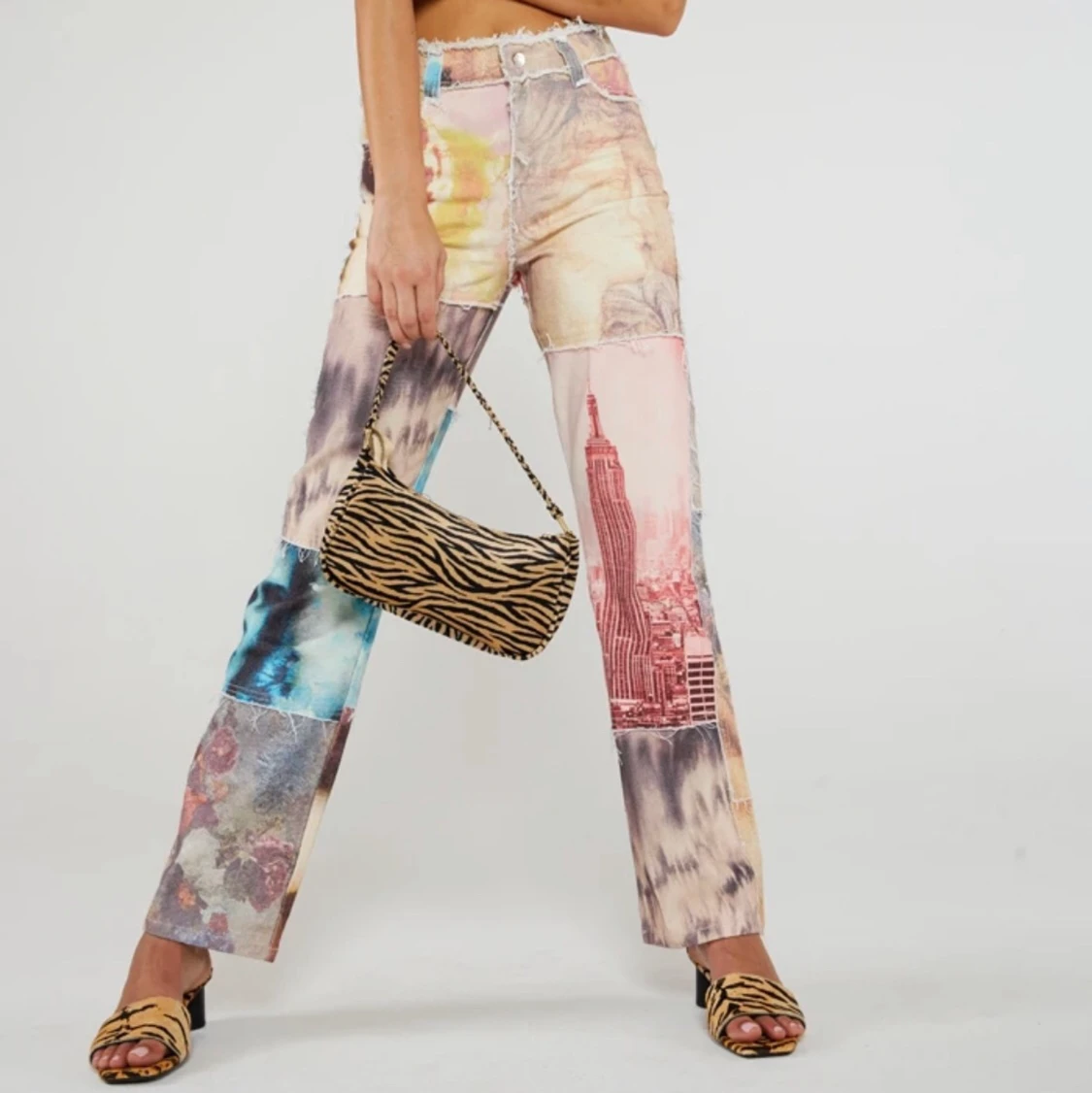 Jaded London Patchwork Jeans