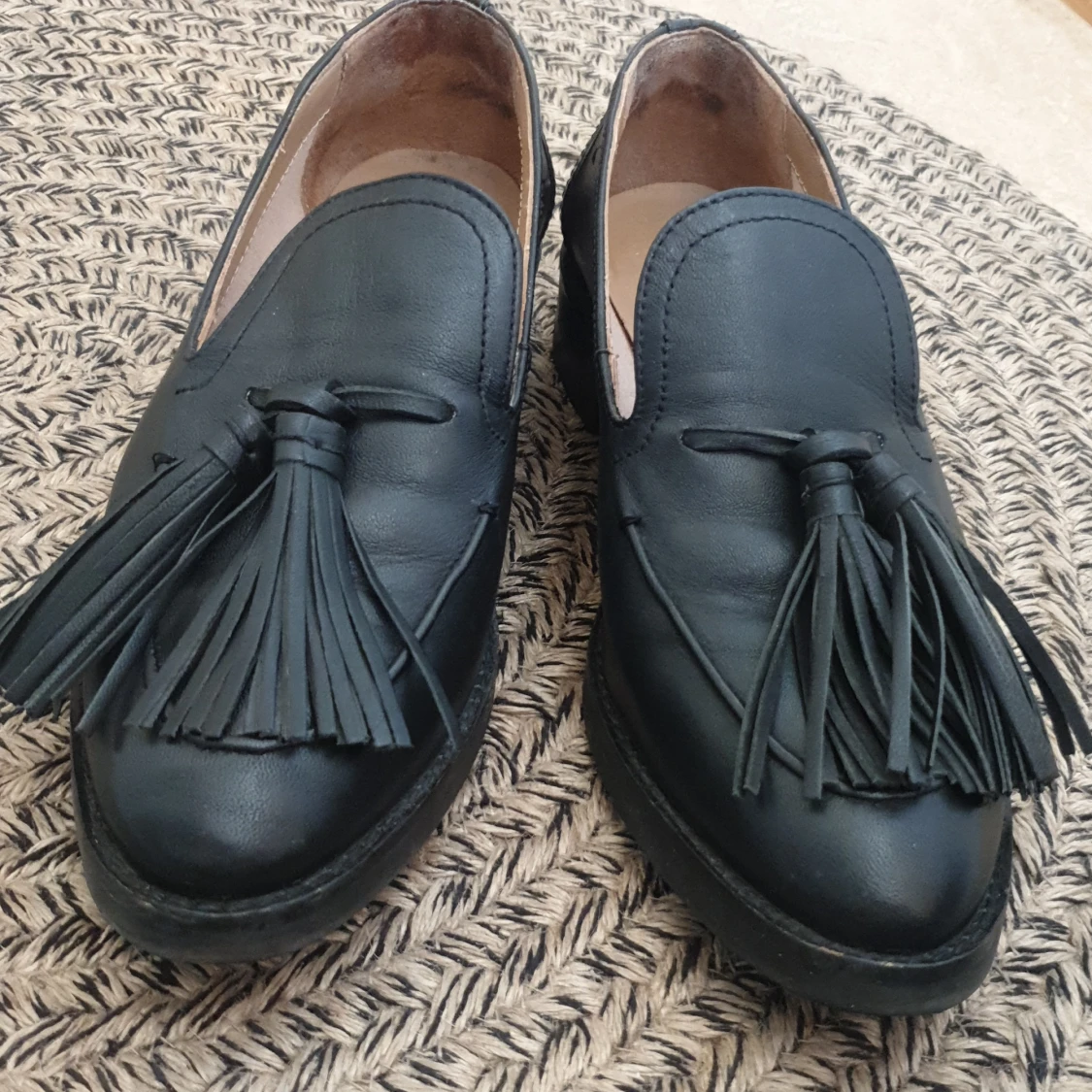 Loafers i äkta skin hm