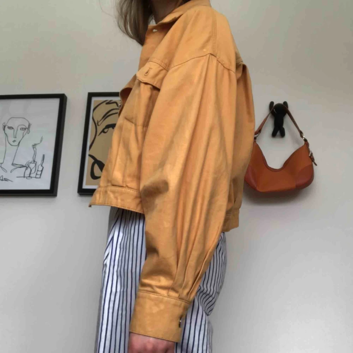 Orange vårjacka strl S - 90