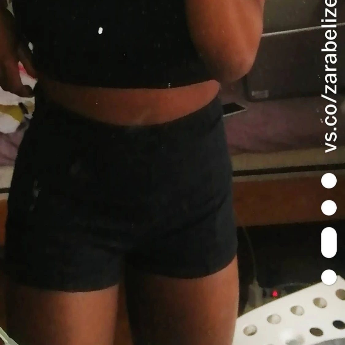 Svarta/gråa shorts - 90