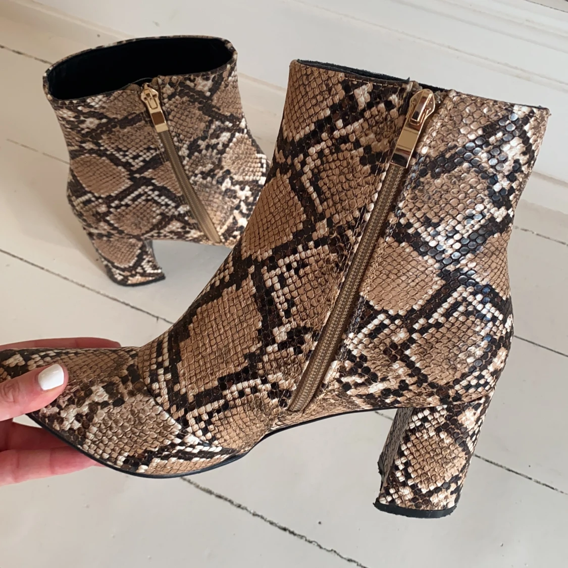 Snake boots med klack - 91