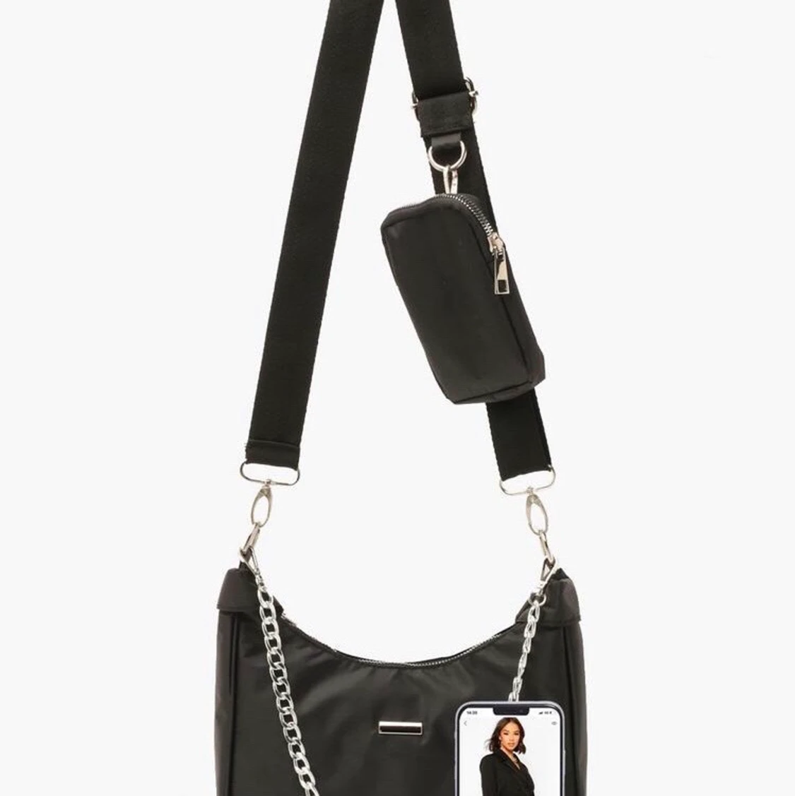 Nylon väska från boohoo