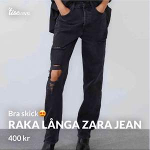 Slutsålda populära Zara jeans i storlek 36 annvända ändats 1 gång!