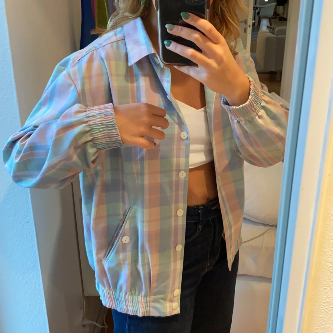 Pastellfärgad jacka