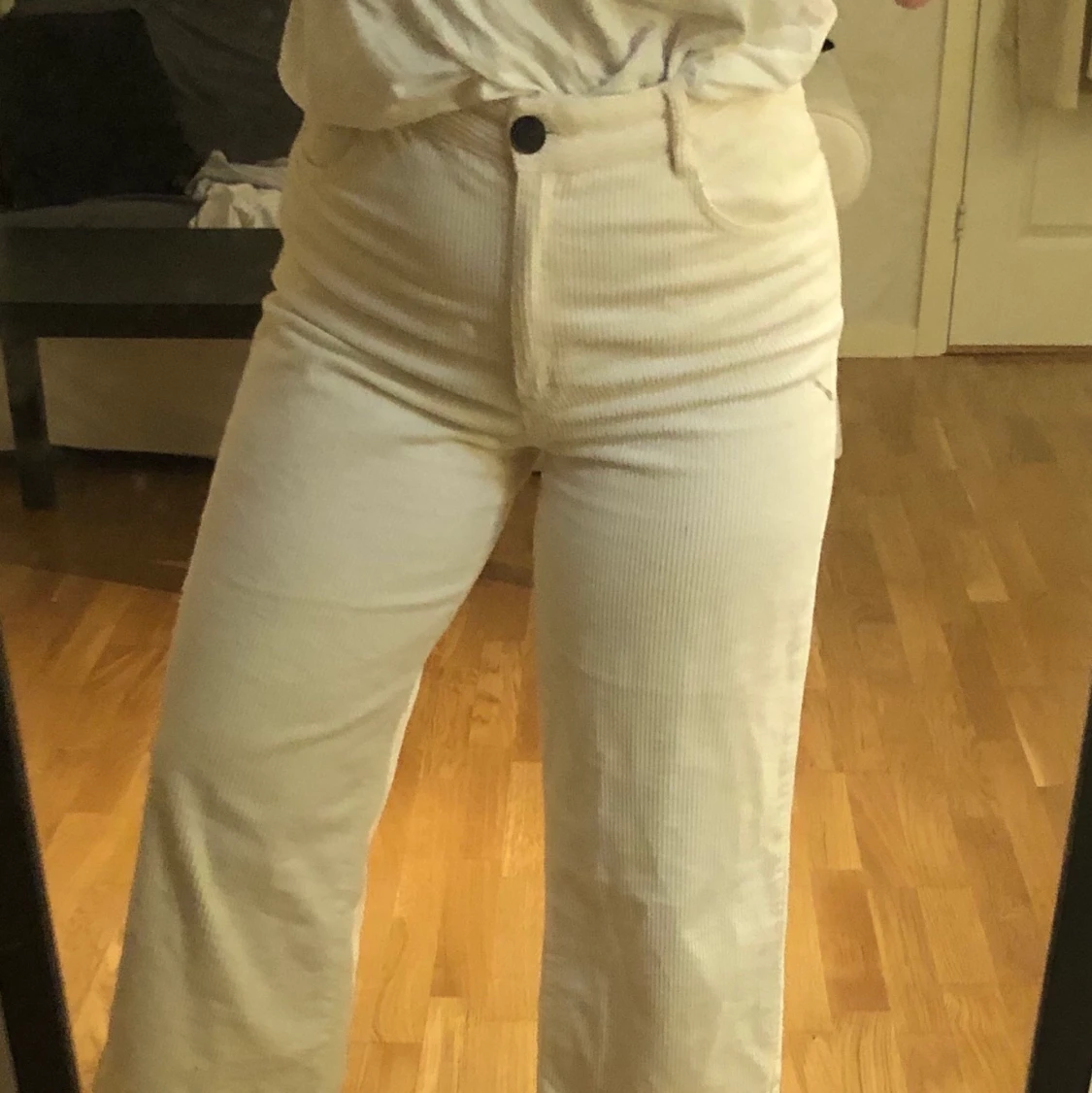 Vita Manchester byxor  - 90
