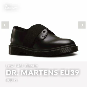 Dr martens Black Low 1461 Elastic - Good condition Size UK6, EU39