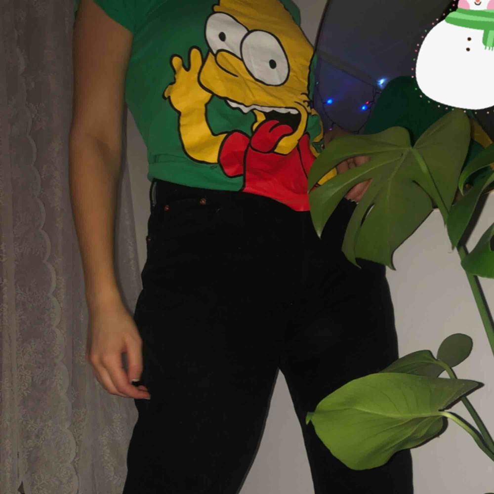 Säljer min gröna bart Simpson t-shirt pga jag ej använder längre, frakt ingår ej, skriv privat ifall ni vill ha mer information eller om ni är intresserade❤️. T-shirts.