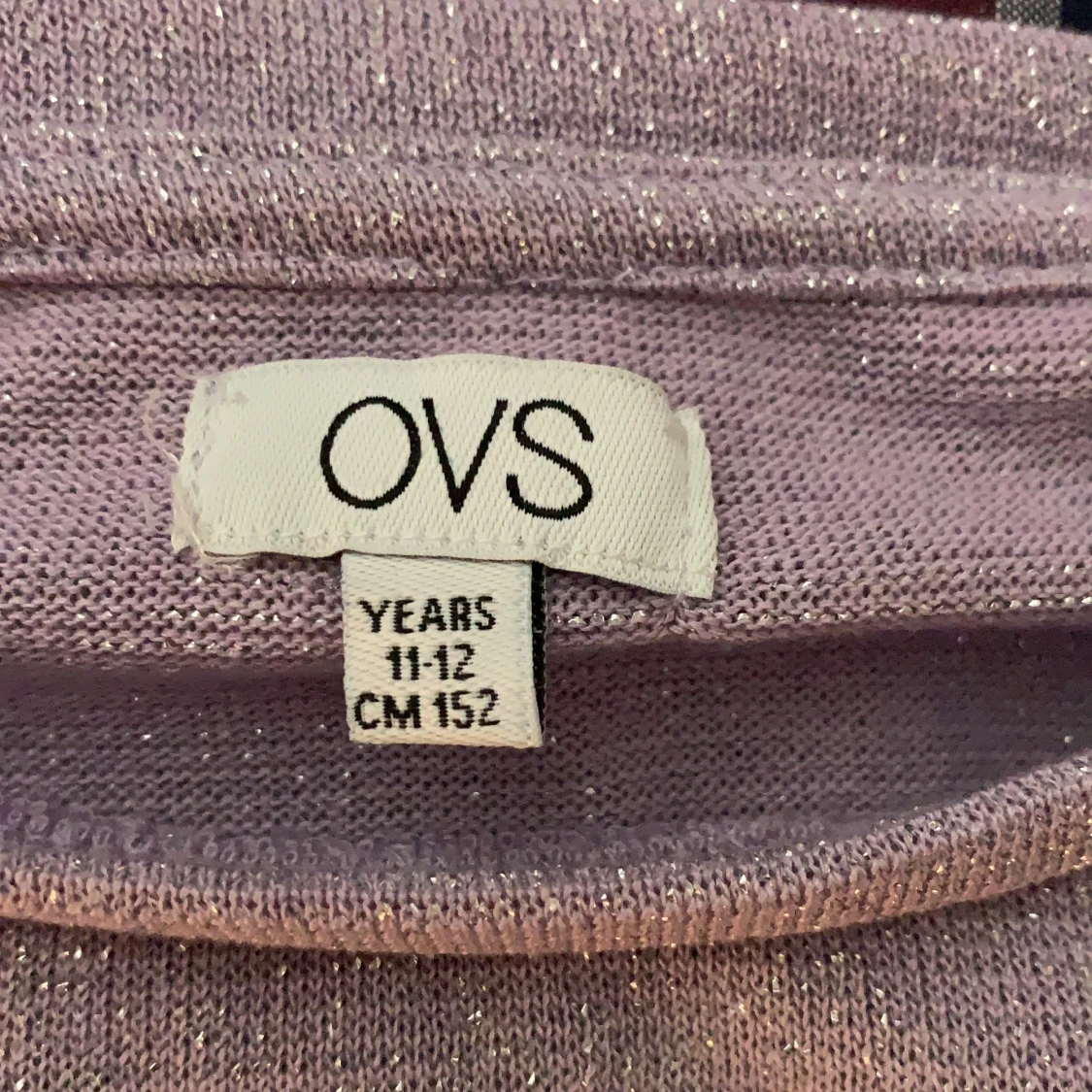 Lila långarmad tröja - 90