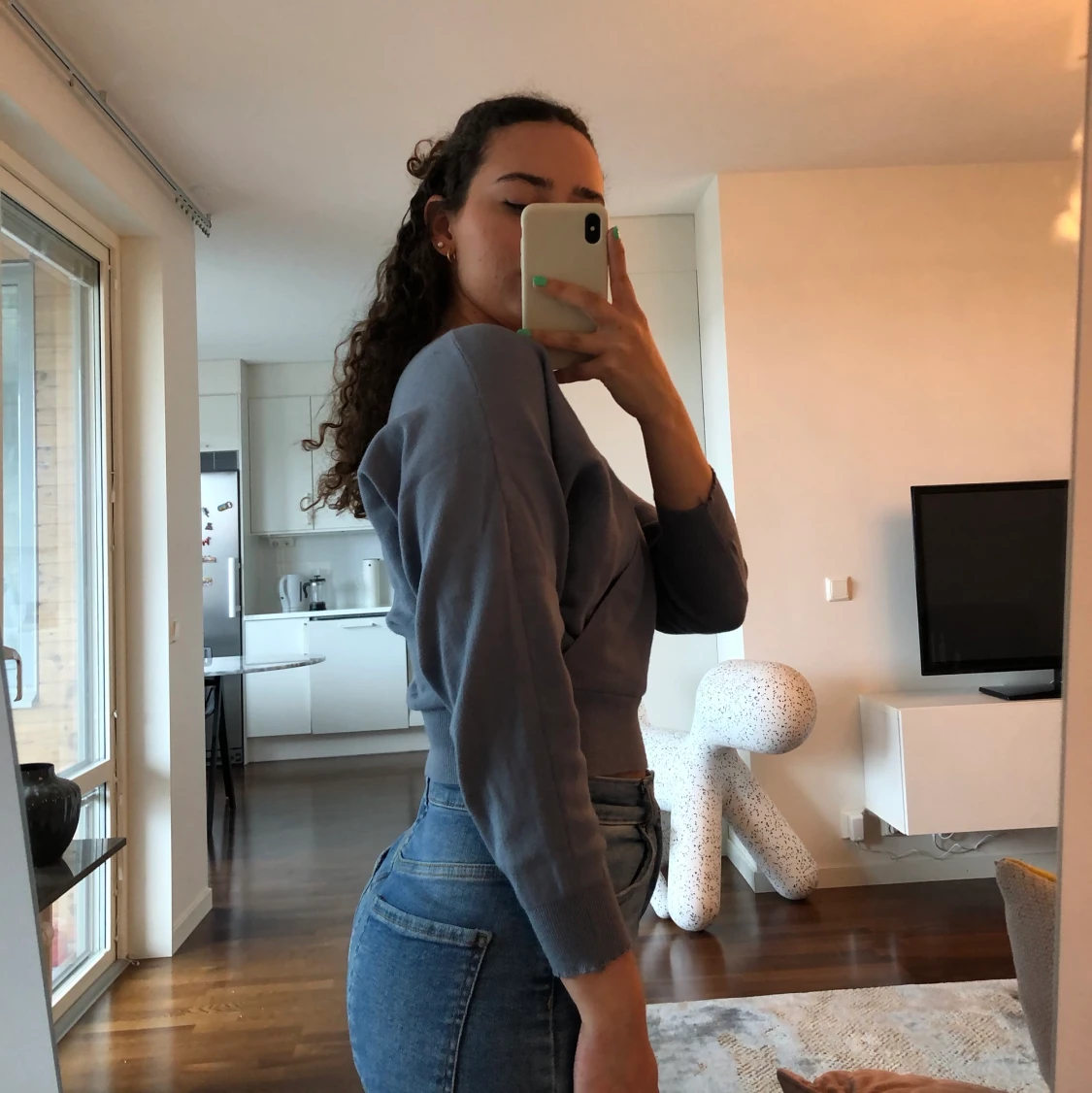 Blue-grey sweater - 91