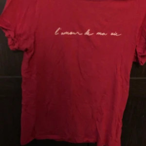 Röd t-Shirts  - Röd t-Shirt med vit text använd men i väldigt bra skick 