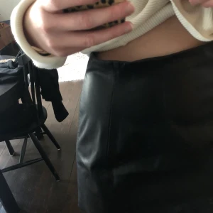 Skinnkjol - Så snygg skinnkjol köpt i våras! Älskar den men den har tyvärr blivit förstör för mig och bara ligger i garderoben numera. Köpt på Lindex och den är i storlek 40! Skickar gärna ☺️