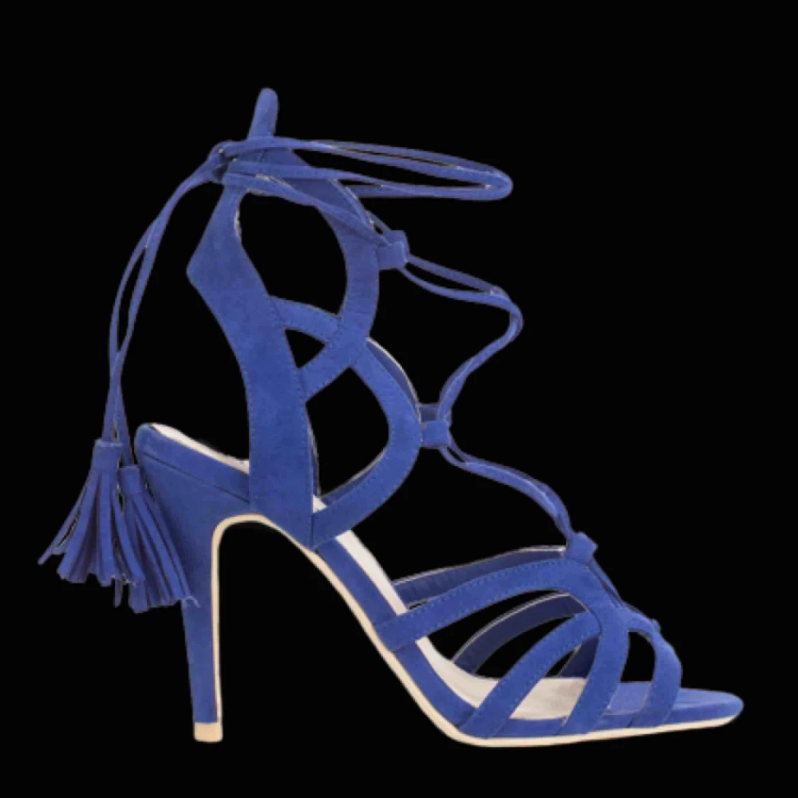 Blå klackskor oanvända - 90